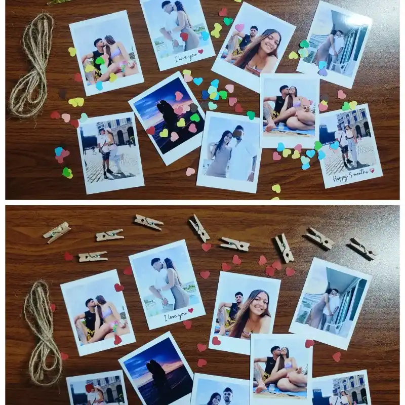 ️ Tendedero de hilo con tus fotos favoritas 