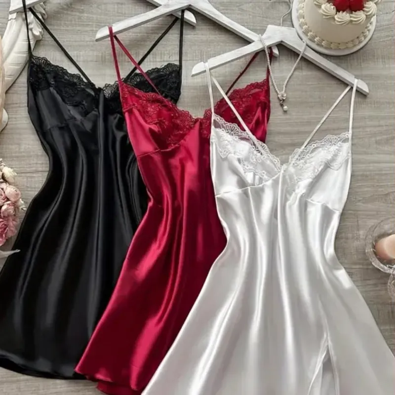 Babydoll satinado corto