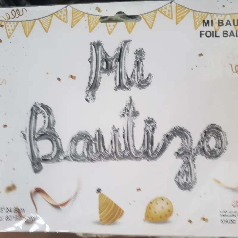 Set de globos Mi bautizo