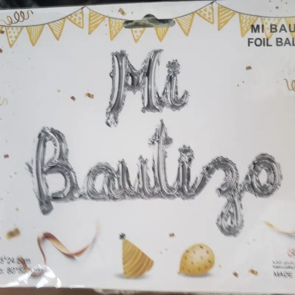 Set de globos Mi bautizo