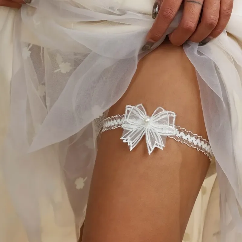 Liguero blanco lazo pequeño