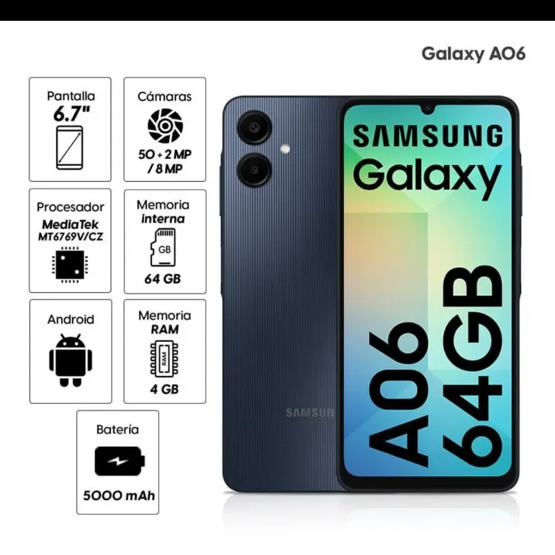 Samsung Galaxy A06 ( 4 ram y 64 GB )
