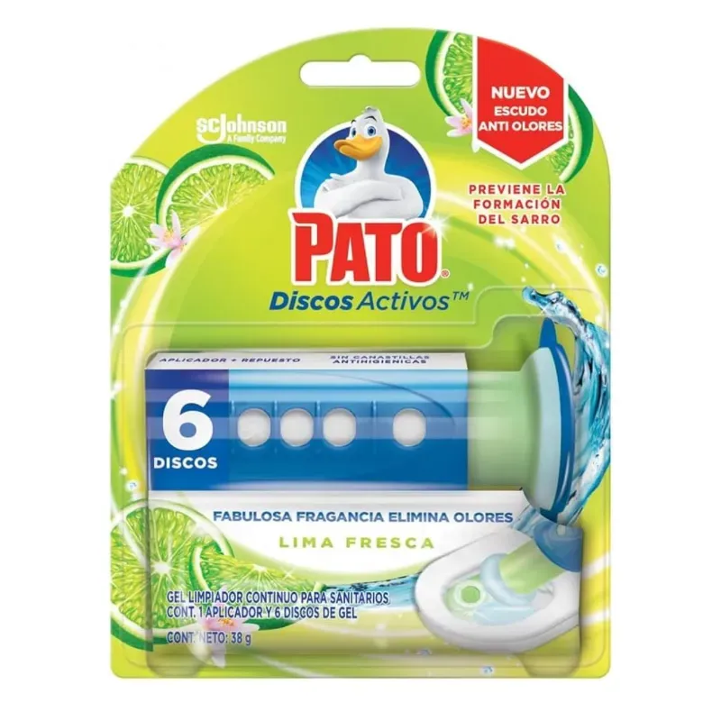  PATO Discos Activos™ Lima Fresca – 6 Discos de Gel (38g)