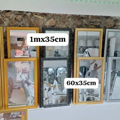 Espejos con marco de 1mx35cm y de 60x35cm