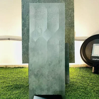 Losa de cerámica Amstel decor antracita 33,3x90