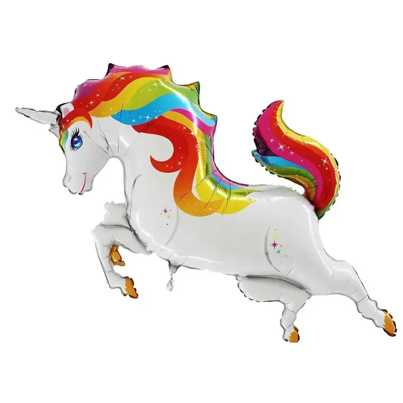 Globo de unicornio de colores de 40"