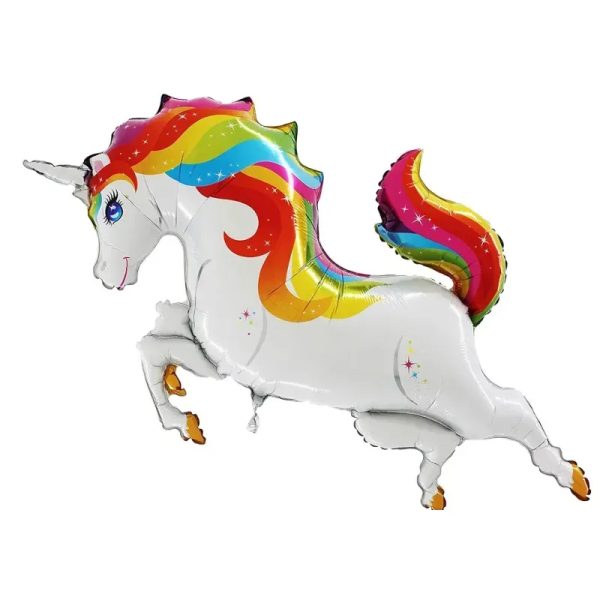 Globo de unicornio de colores de 40"