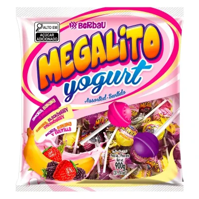 CHUPA CHUPA MEGALITO YOGURT SURTIDO