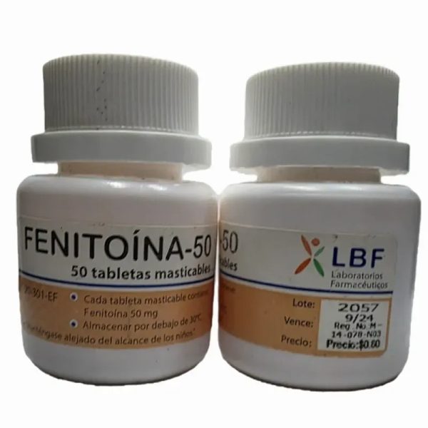 Fenitoina (pomo 50t)(vencida 09/2024)1500 rebajada 800$