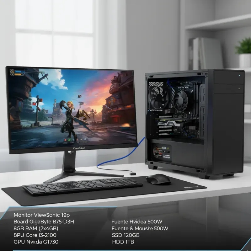 ️ PC Gamer ViewSonic + Setup completo