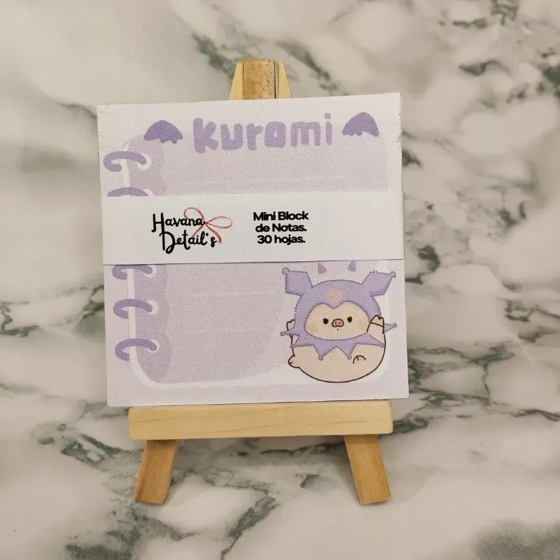 MINI BLOCK DE NOTAS KUROMI