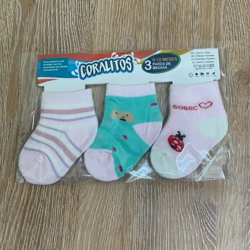 Set #7 de 3 pares de medias