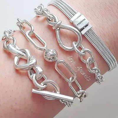 Pulsera Pandora Eslabonada