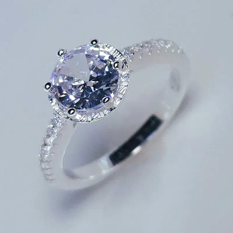 Anillo de compromiso en plata 925 #25