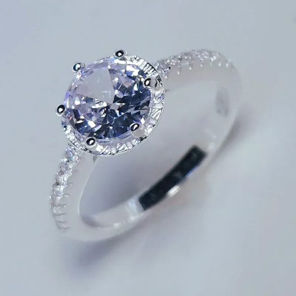 Anillo de compromiso en plata 925 #25