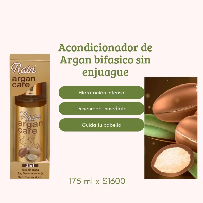 Acondicionador de Argan sin enjuague 2 fases