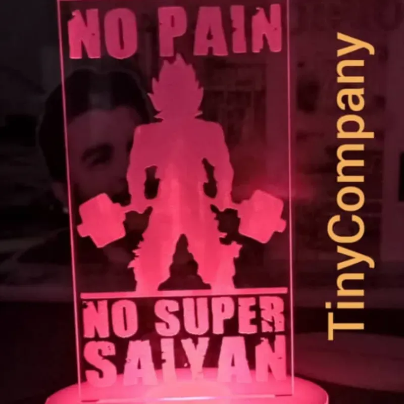 Lámparita 3D Hombre con pesas