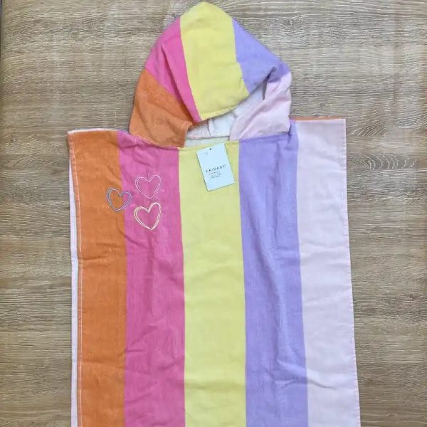Toalla con gorro de colores