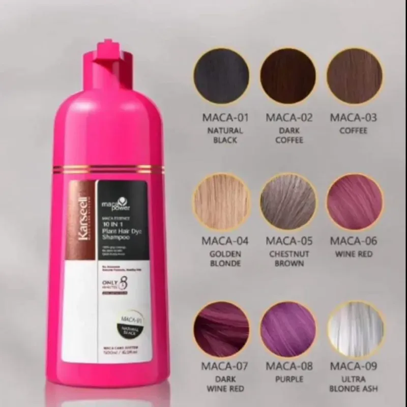  El shampoo tintura vegetal Karseell Maca Essence 10 en 1