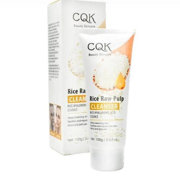 Crema limpiadora facial de arroz y ácido hialuronico✨
