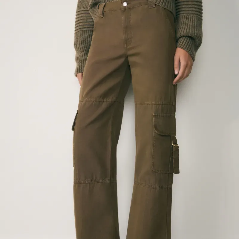 Jeans cargo cremalleras