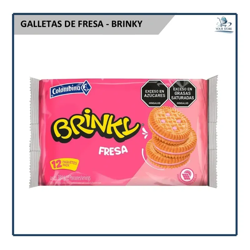 Galletas Fresa - Brinky 12u (300g)
