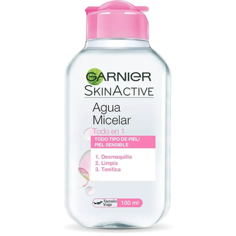 Garnier Skin Naturals Face Agua micelar Desmaquillante para Todo Tipo de Piel, 100 ml