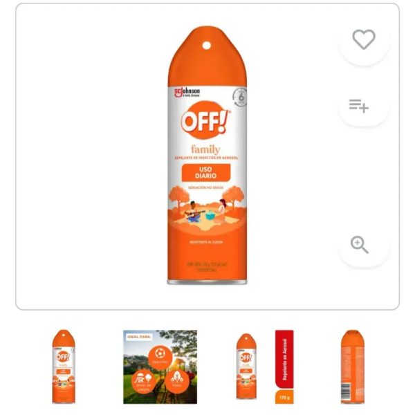  OFF! Family – Repelente de Insectos en Aerosol | SC Johnson
