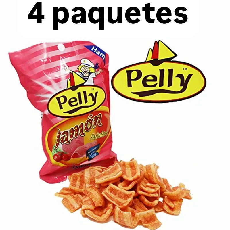 4 PAQUETES DE PELLY DE JAMÓN 