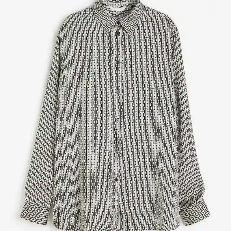 Camisa satinada oversize