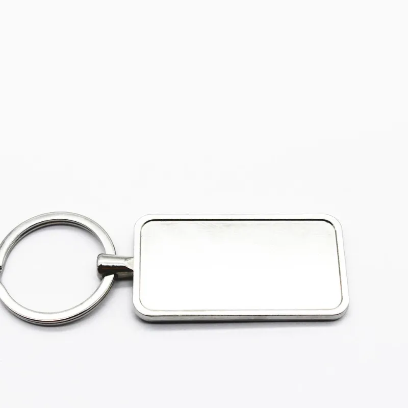 Llavero rectangular de metal