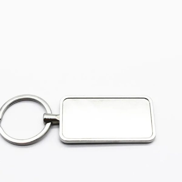 Llavero rectangular de metal