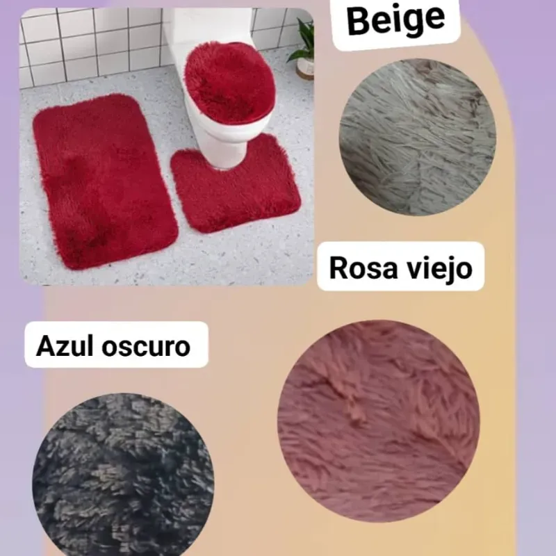 Set de alfombras peluche