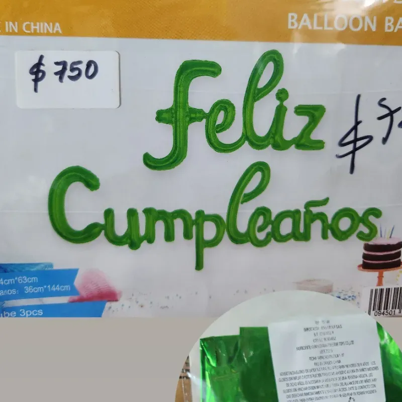 Feliz cumpleaños Verde