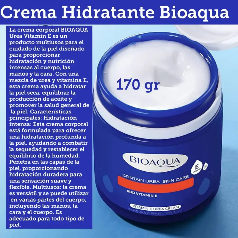 Crema hidratante de vitamina E y urea