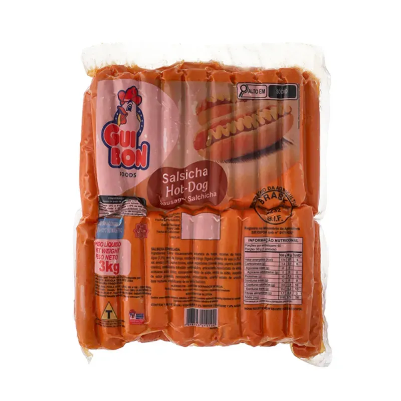  Salsicha Hot-Dog GuiBon Foods – 3 kg 
