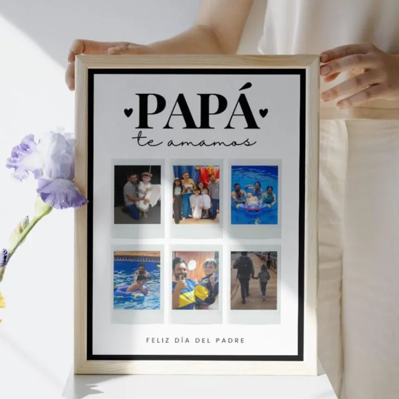 Cuadro con fotos Papá