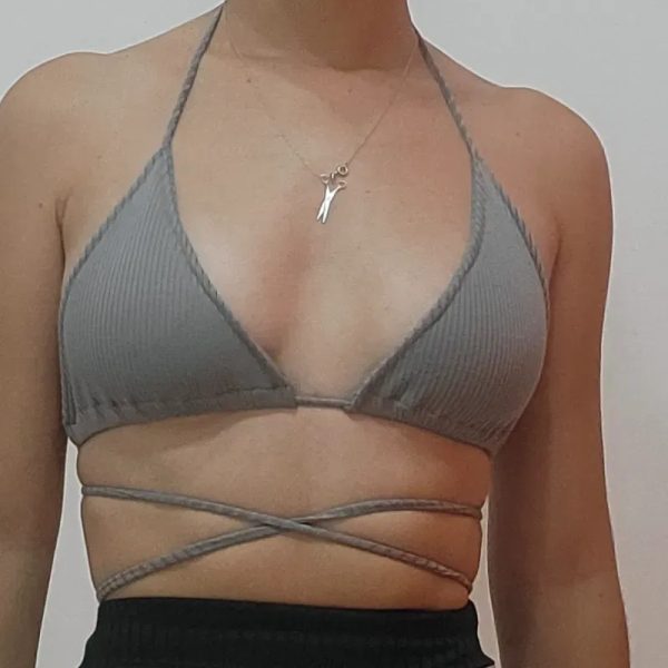 TOP BIKINI GRIS