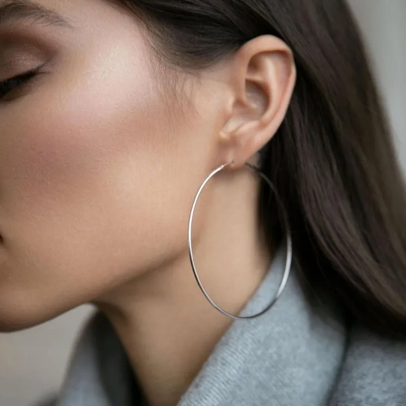 Argollas extra grandes lisas