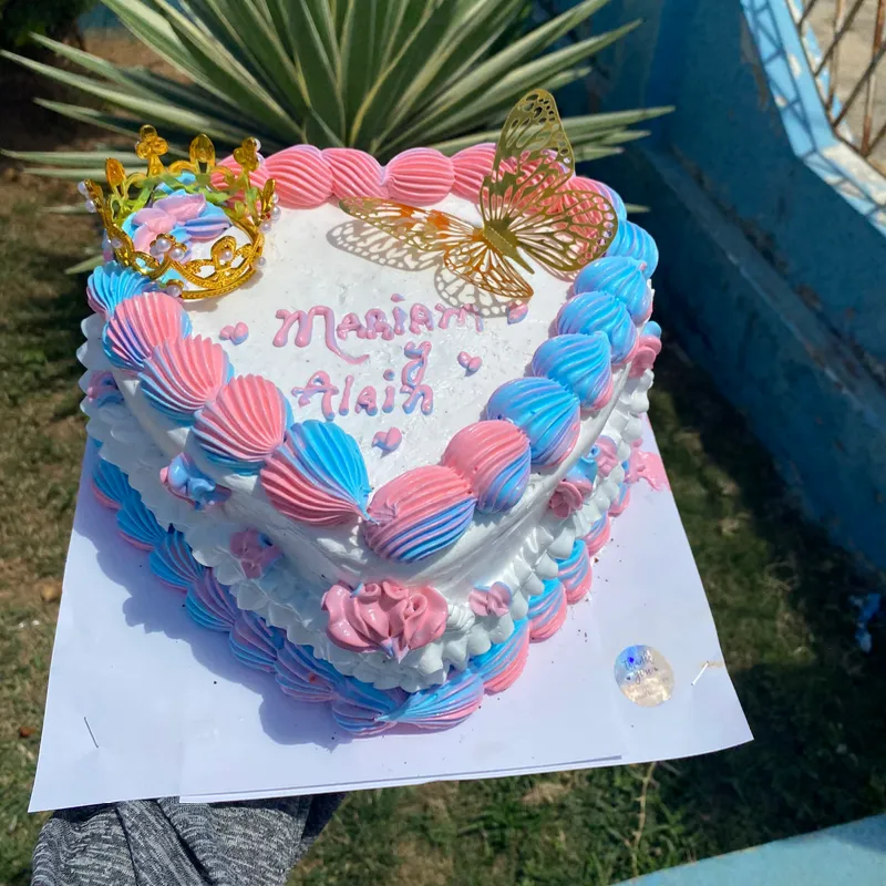 Panetela en forma de corazón