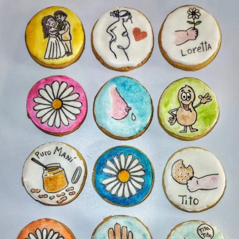 Galletas de mantequilla decorada