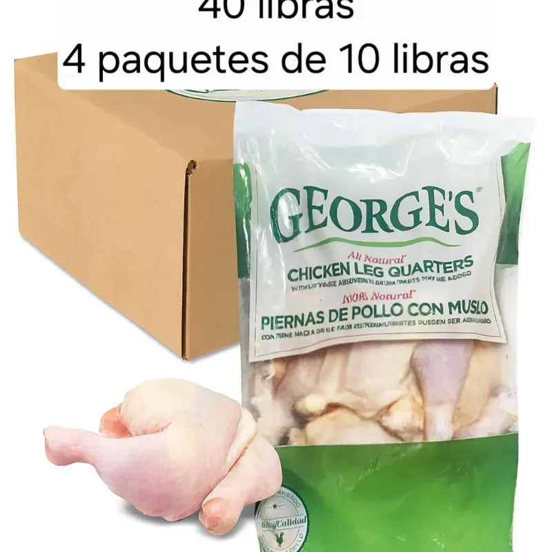  Caja de Contramuslos de Pollo – 18 kg / 40 lb