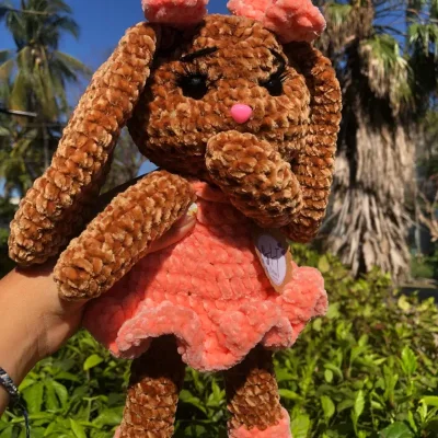 Amigurumi de coneja bailarina