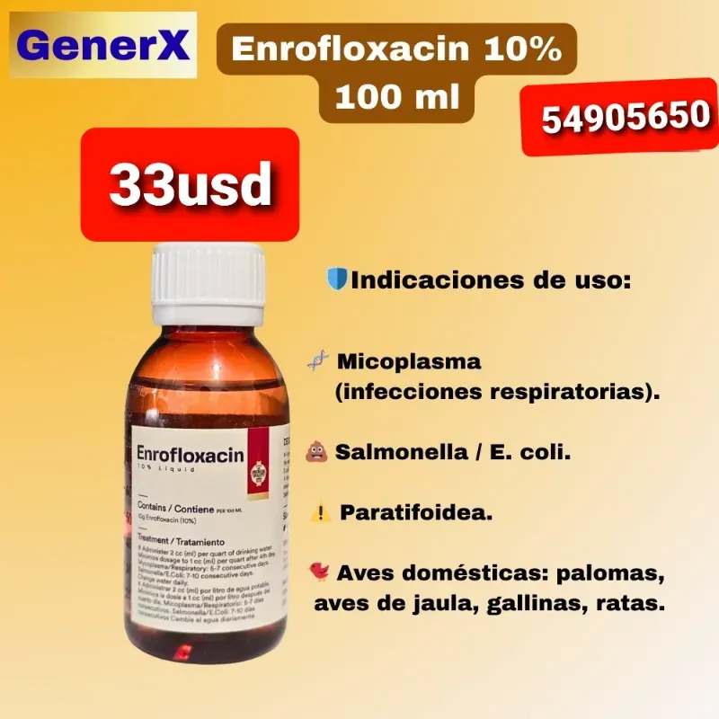 Enrrofloxasina 10%