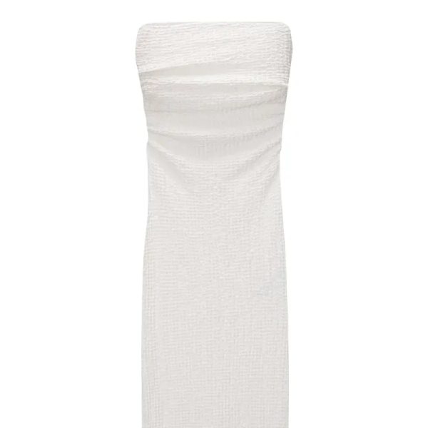 Vestido midi palabra de honor