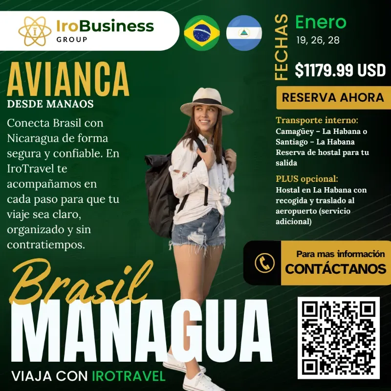 Pasaje Brasil - Managua