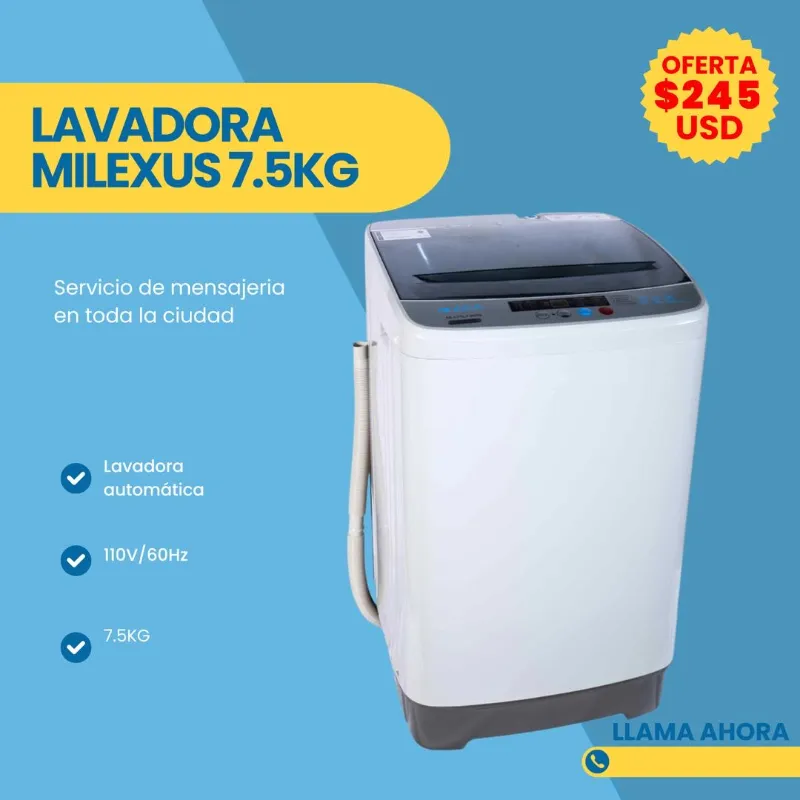 Lavadora automática 7.5 kg