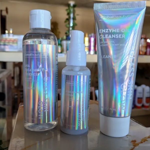 Serum, limpiador facial y exfoliante
