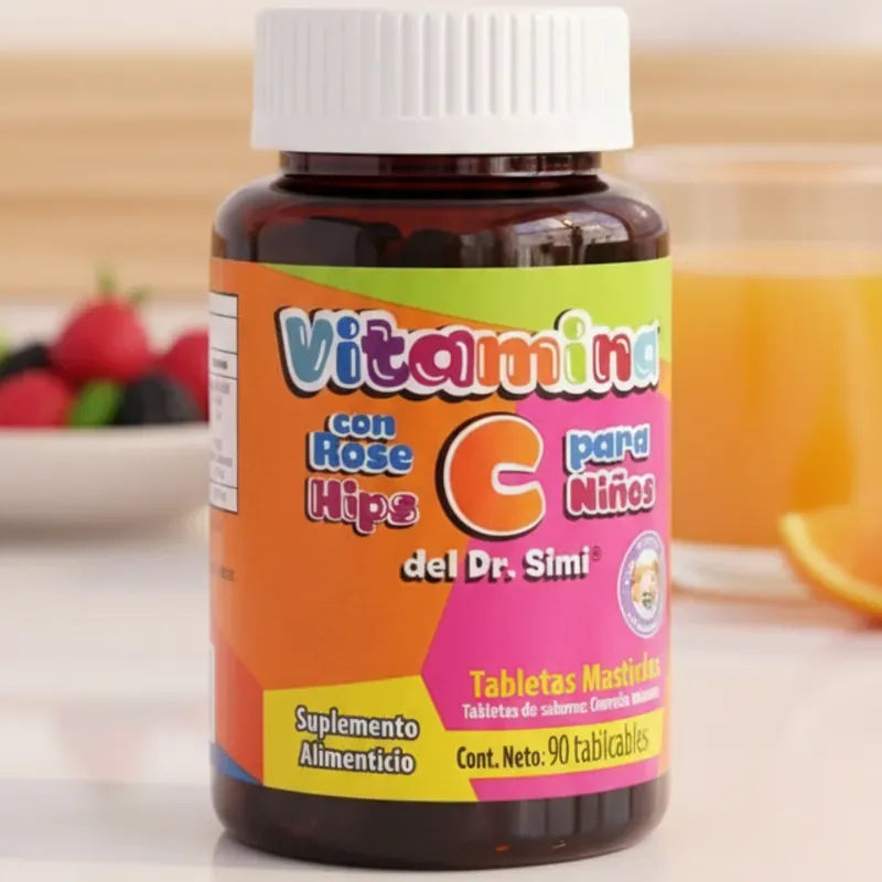 Vitaminas c para  para niños (tabletas masticables)90 pastillas  (VENCE 6-27)