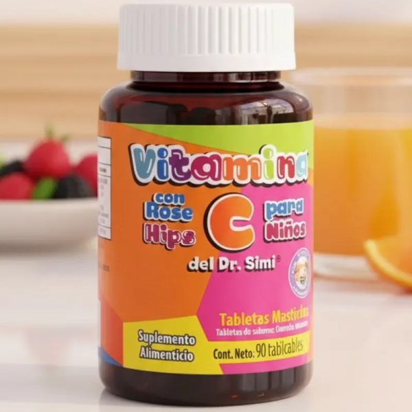 Vitaminas c para  para niños (tabletas masticables)90 pastillas  (VENCE 6-27)